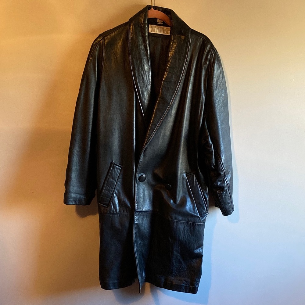 Liz Phillips Full Length Leather Jacket